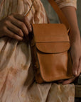 The Boxy Crossbody - Camel