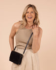 Crossbody Vegan Leather Black