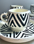 Espresso Cup & Saucer - Handmade in Morocco