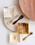 Square Spice Bowl with Spoon