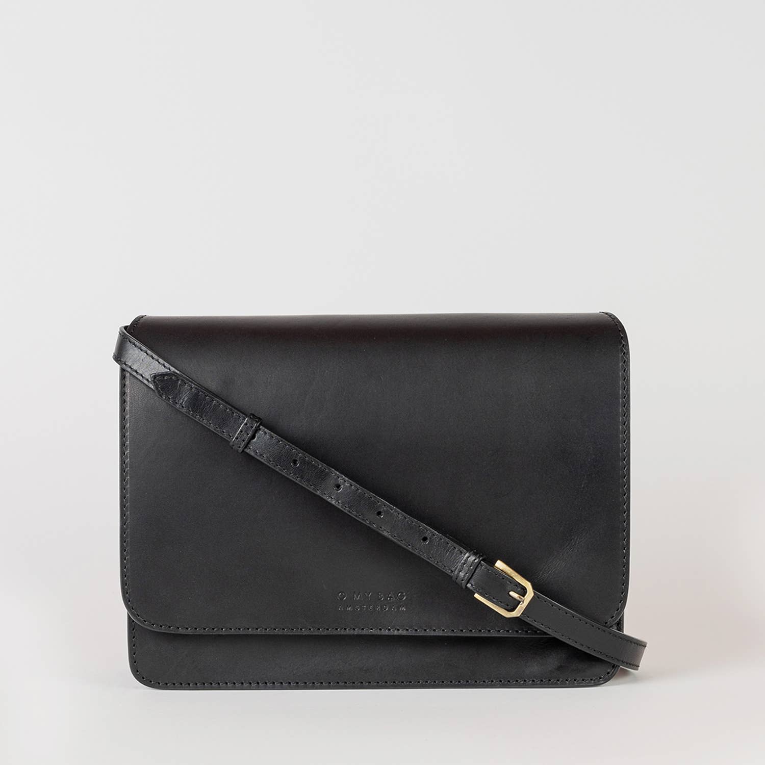 Leather Satchel/Crossbody Black