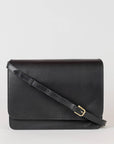 Leather Satchel/Crossbody Black
