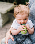 Sweet & Soft Pear Baby Rattle -Handmade Organic Cotton Toy