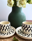 Espresso Cup & Saucer - Handmade in Morocco