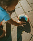 Rainbow Rattle – Handmade Organic Cotton Baby Toy