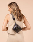 Cross Body Bag - Black - Vegan Leather