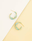 With a Twist Hoops in Mint ARRIVING EARLY JUNE