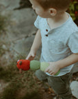 Caterpillar Rattle – Handmade Organic Cotton Baby Toy