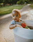 Caterpillar Rattle – Handmade Organic Cotton Baby Toy