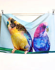 Cotton Tea Towel Indigenous x Leah Anketell - Budgies