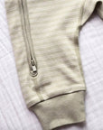 Organic Cotton Jumpsuit - Sage and Cream