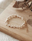 Daisy Chain Bracelet - Cream Delicate