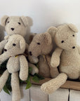 Teddy Bear Ditsy Bear - Cream, Latte & Grey