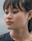 Mustard Flower Earrings Gold + Stainless Steel