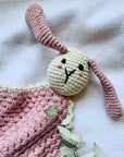 Organic Cotton Baby Rattle - Sleepy Buuny