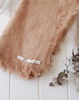 Lightweight Linen Scarf - Terracotta