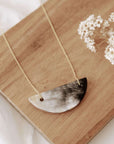 Demi Half Circle Statement Pendant