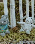 Organic Cotton Bunny Green Stripes