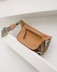 Cross Body Bag - Cognac - Vegan Leather