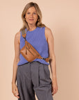 Cross Body Bag - Cognac - Vegan Leather