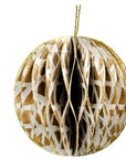 Indigenous Art Glitter Honeycomb Christmas Ball - Paulina Puruntatameri