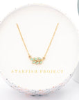 Leaf Necklace in Mint