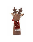Christmas Decoration Standing Reindeer Red Scarf