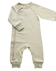 Organic Cotton Jumpsuit - Sage and Cream