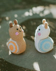 Baby Rattle - Organic Cotton - Snail