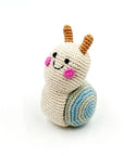 Baby Rattle - Organic Cotton - Snail