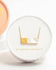 Gold Necklace with Mother of Pearl