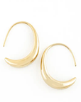 Crescent Moon Thread Drop Earrings in GOLD ARRIVING EARLY JUNE