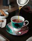 Tea Cup & Saucer - Artwork by Marianne Burton