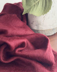 Alpaca Classic Scarf - Burgundy