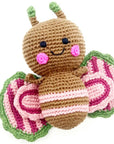 Organic Cotton Butterfly Rattle