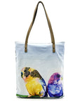 Shoulder Tote Budgies by Leah Anketell