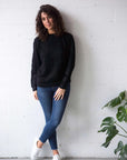 Alpaca Wool Classic Jumpers - Black
