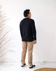 Alpaca Wool Classic Jumpers - Black