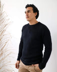Alpaca Wool Classic Jumpers - Black