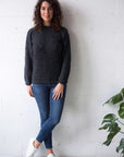 Alpaca Wool Classic Jumpers - Charcoal