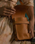 The Boxy Crossbody - Camel
