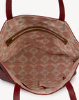 Everyday Leather Tote - Cherry