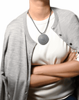 Nava Necklace - Smoke Grey
