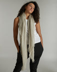 Linen Scarf - Natural Flax