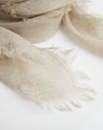 Linen Scarf - Natural Flax