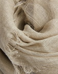 Linen Scarf - Natural Flax