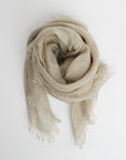 Linen Scarf - Natural Flax
