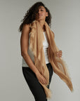 Lightweight Linen Scarf - Terracotta