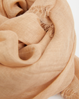 Lightweight Linen Scarf - Terracotta