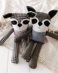 Upcycled Fabric Toy Racoon
